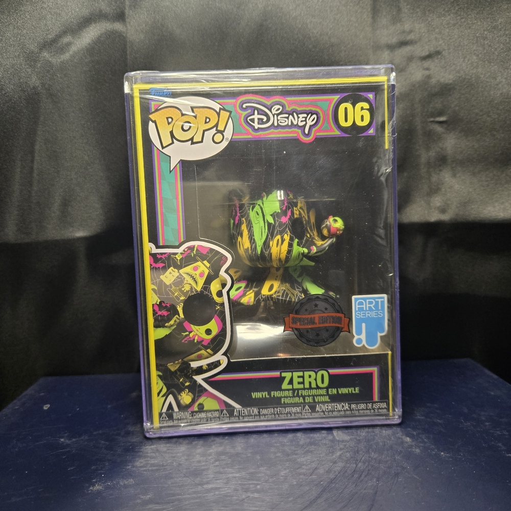 Nightmare Before Christmas Black Light Art Series Zero Funko POP